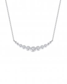 CURVED STYLE DIAMOND NECKLACE (TN233)