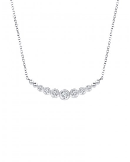 CURVED STYLE DIAMOND NECKLACE (TN233)
