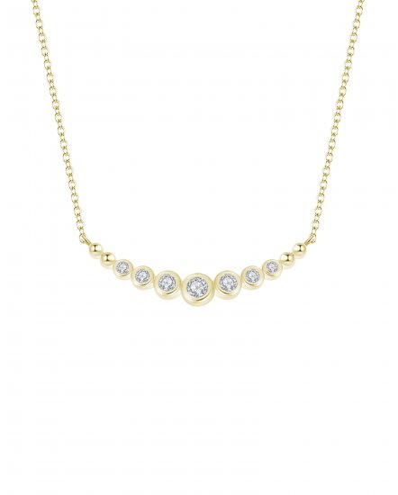 CURVED STYLE DIAMOND NECKLACE (TN233)