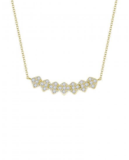 SQUARE DIAMOND NECKLACE (TN234)