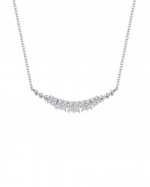 CURVED STYLE DIAMOND NECKLACE (TN238)