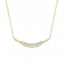CURVED STYLE DIAMOND NECKLACE (TN238)