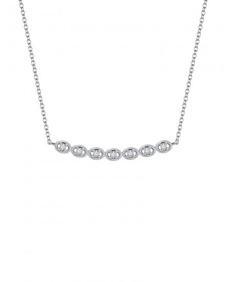 OVAL STYLE DIAMOND NECKLACE (TN242)