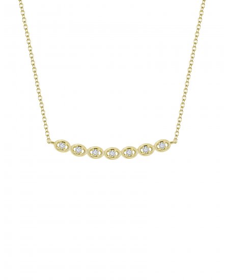 OVAL STYLE DIAMOND NECKLACE (TN242)