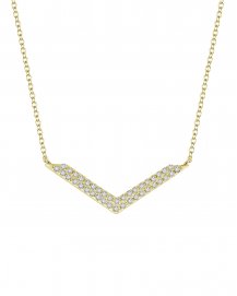 V SHAPE DIAMOND NECKLACE (TN249)