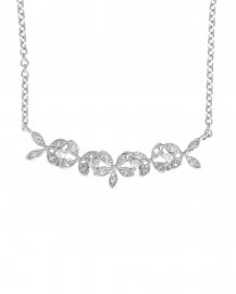 FOUR LEAF STYLE DIAMOND NECKLACE (TN252)