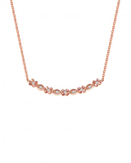 FLORAL STYLE DIAMOND NECKLACE (TN256)
