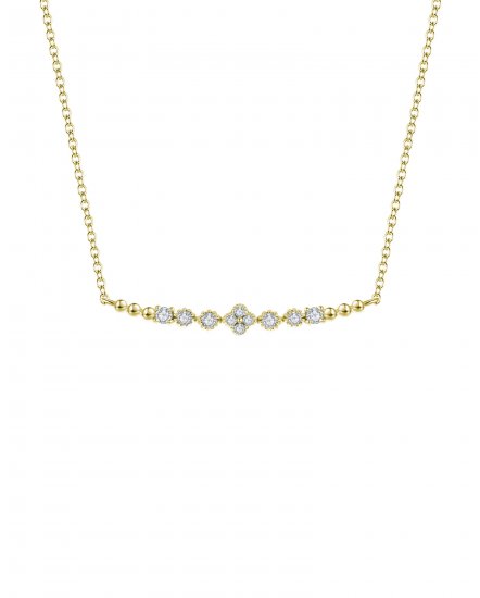 CLOVER STYLE DIAMOND NECKLACE (TN259)