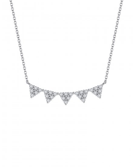 TRIANGLE STYLE DIAMOND NECKLACE (TN264)