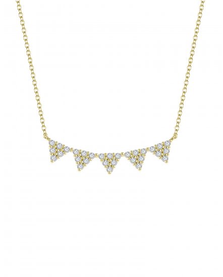 TRIANGLE STYLE DIAMOND NECKLACE (TN264)