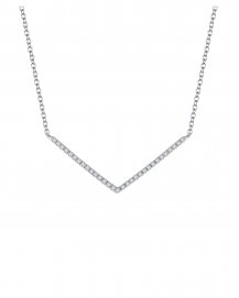  V SHAPE DIAMOND NECKLACE (TN265)