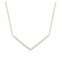  V SHAPE DIAMOND NECKLACE (TN265)
