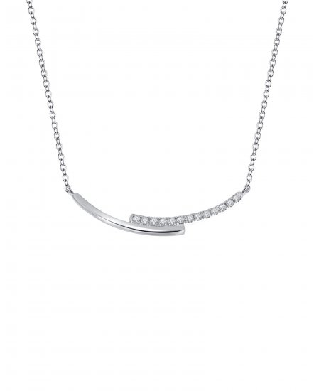 CURVED STYLE DIAMOND NECKLACE (TN268)