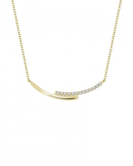 CURVED STYLE DIAMOND NECKLACE (TN268)