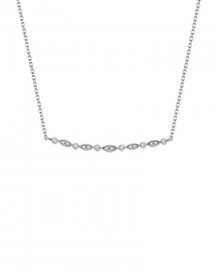 CURVED STYLE DIAMOND NECKLACE (TN280)