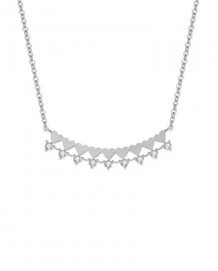 HEART SHAPE DIAMOND NECKLACE (TN288)