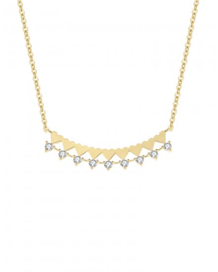 HEART SHAPE DIAMOND NECKLACE (TN288)