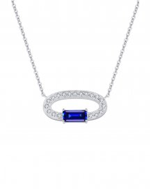 SAPPHIRE DIAMOND NECKLACE (TN333)