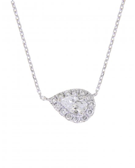 PEAR DIAMOND NECKLACE (TN334)