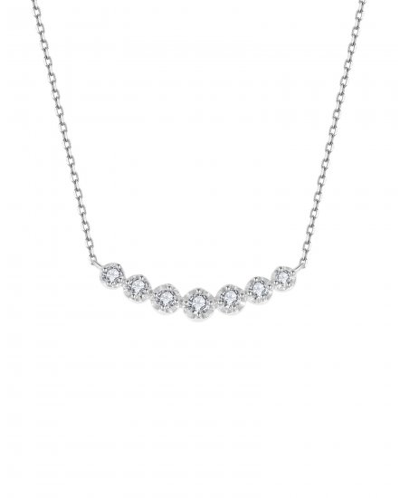 CURVED STYLE DIAMOND NECKLACE (TN355)