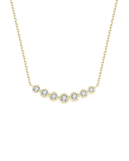 CURVED STYLE DIAMOND NECKLACE (TN355)