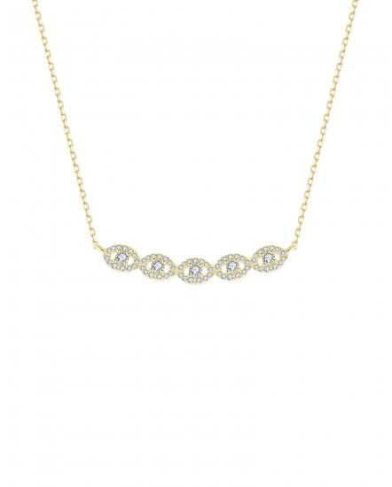 MARQUISE STYLE DIAMOND NECKLACE (TN357)