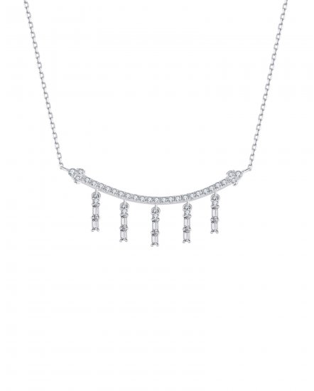 BAGUETTE DIAMOND DANGLE NECKLACE (TN361)