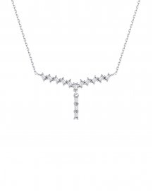 BAGUETTE DIAMOND DANGLE NECKLACE (TN366)