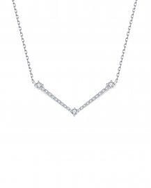 V SHAPE DIAMOND NECKLACE (TN367)