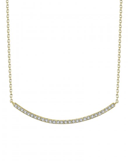 CURVED STYLE DIAMOND NECKLACE (TN378)