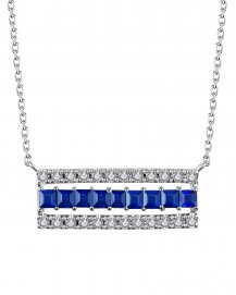 SAPPHIRE DIAMOND NECKLACE (TN380)