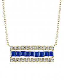 SAPPHIRE DIAMOND NECKLACE (TN380)