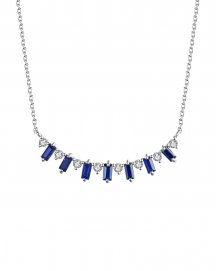 BAGUETTE SAPPHIRE DIAMOND NECKLACE (TN385)