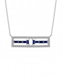 SAPPHIRE DIAMOND NECKLACE (TN387)