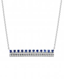 COLORED STONE DIAMOND NECKLACE (TN388)