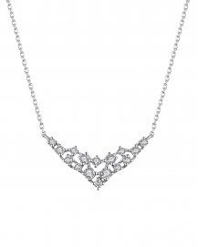 V STYLE DIAMOND NECKLACE (TN391)