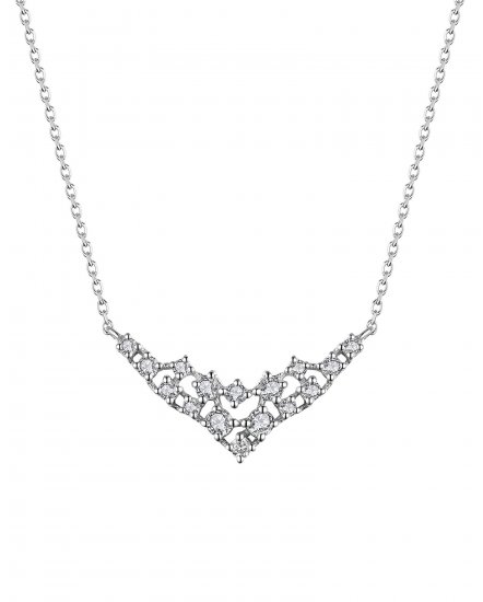 V STYLE DIAMOND NECKLACE (TN391)