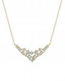 V STYLE DIAMOND NECKLACE (TN391)