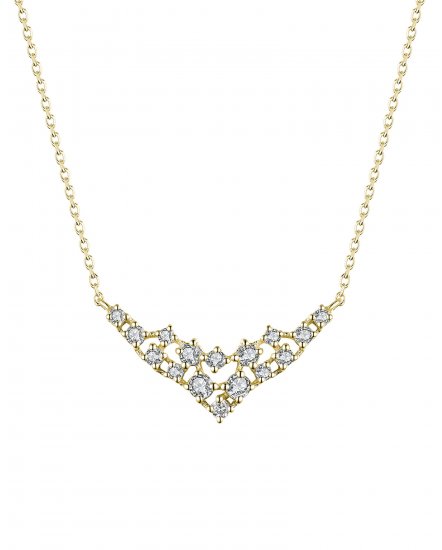 V STYLE DIAMOND NECKLACE (TN391)