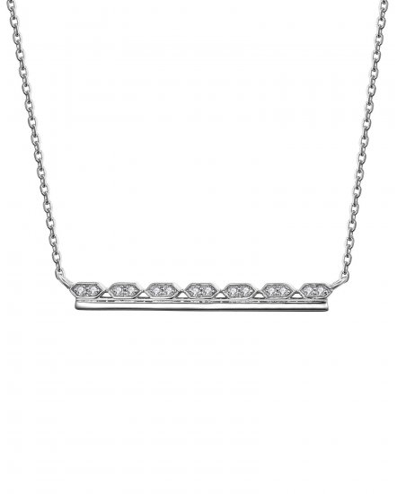 HEXAGON STYLE DIAMOND NECKLACE (TN393)