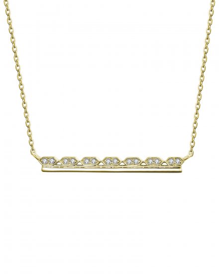 HEXAGON STYLE DIAMOND NECKLACE (TN393)