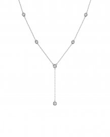 DIAMOND BY THE YARD DANGLE DROP NECKLACE (TN396)