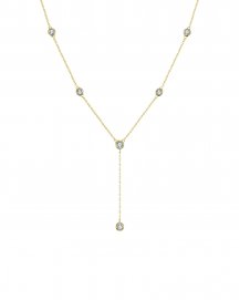DIAMOND BY THE YARD DANGLE DROP NECKLACE (TN396)