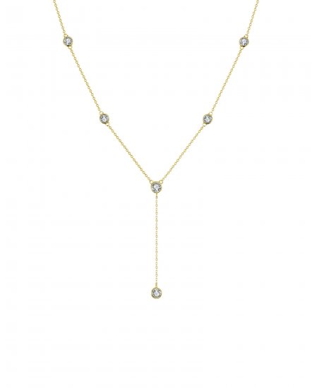 DIAMOND BY THE YARD DANGLE DROP NECKLACE (TN396)