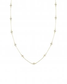 PRINCESS CUT DIAMOND BY THE YARD NECKLACE (TN398)