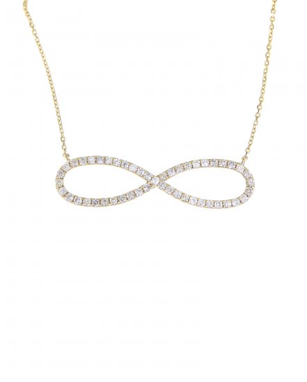 INFINITY STYLE DIAMOND NECKLACE (TN400)