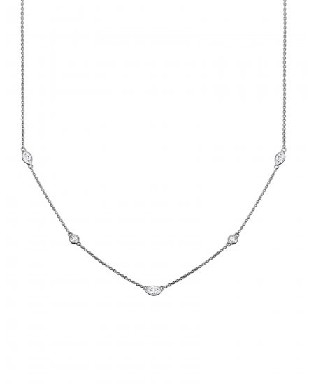 MARQUISE DIAMOND BY THE YARD NECKLACE (TN402)