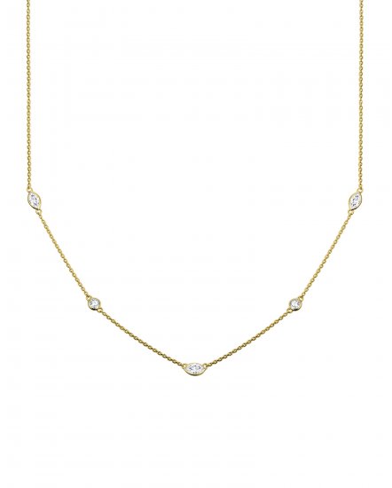 MARQUISE DIAMOND BY THE YARD NECKLACE (TN402)