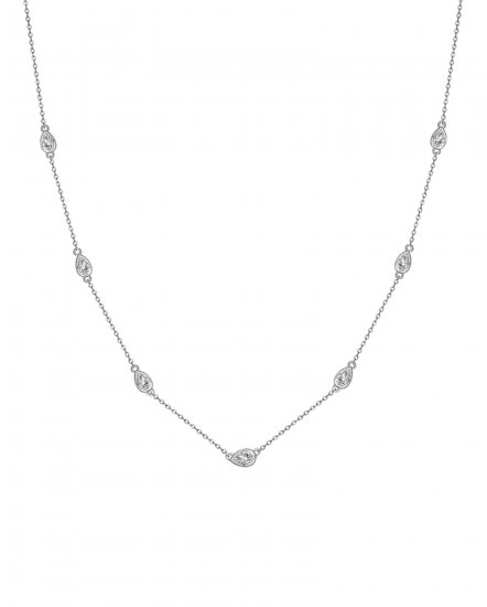 PEAR DIAMOND BY THE YARD NECKLACE (TN404)