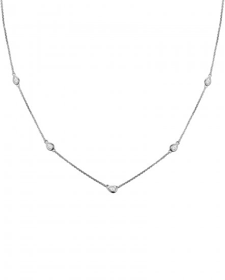 PEAR DIAMOND BY THE YARD NECKLACE (TN405)